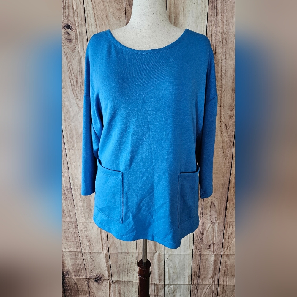 JNY Patch Pocket Knit Tunic Plus Size 3X